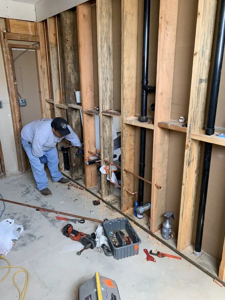 Commercial rough-in plumbing for Gas Line Repair in Central Southwest